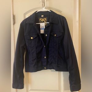 Michael Kors, Navy Blue, Denim Jacket, XL